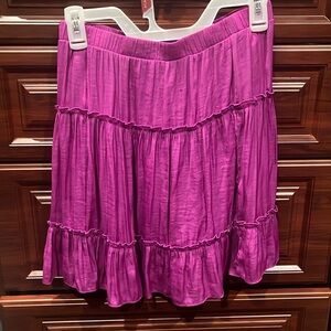 Purple Ruffle Skirt